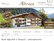 Tablet Screenshot of hotel-alpenhof.at